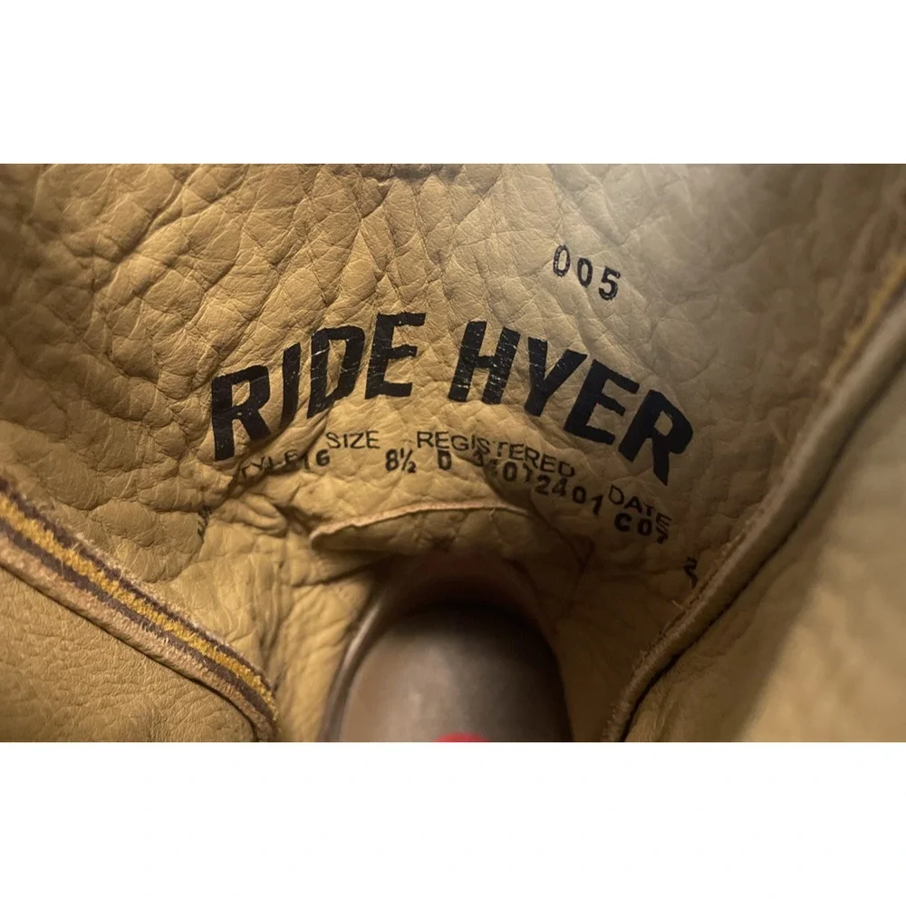 Hyer Maize Cowboy Western Boots Men's Size 8.5D Chocolate Dark Brown 13